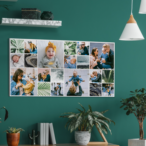 Fotocollage op aluminium
