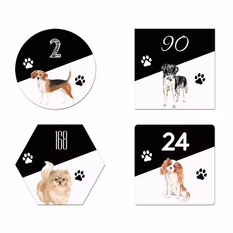 Naambord honden — 4