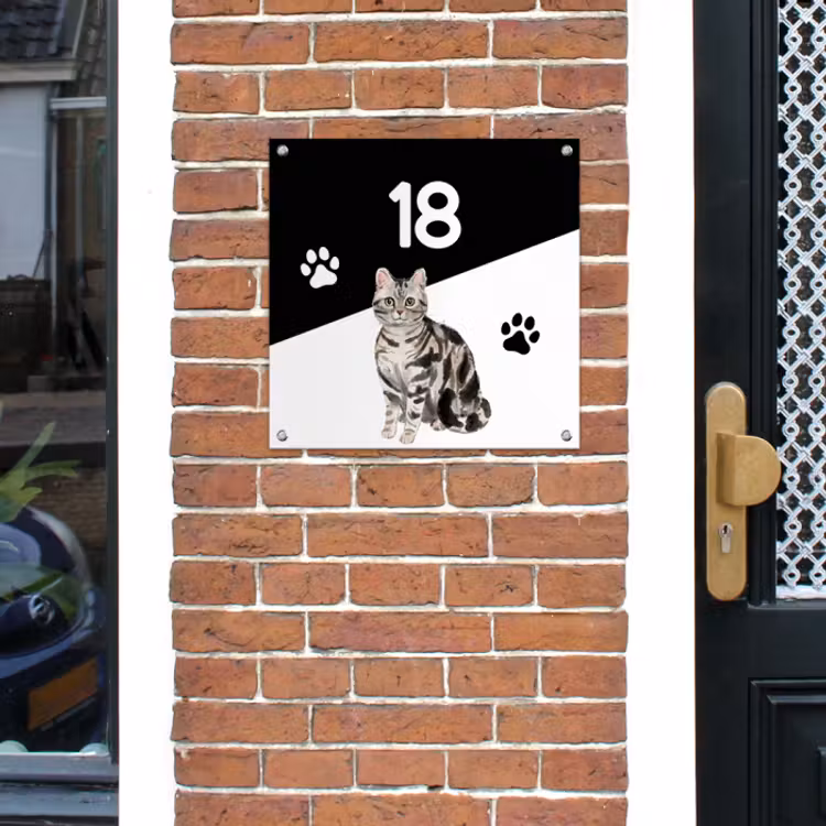 Naambord katten — 4